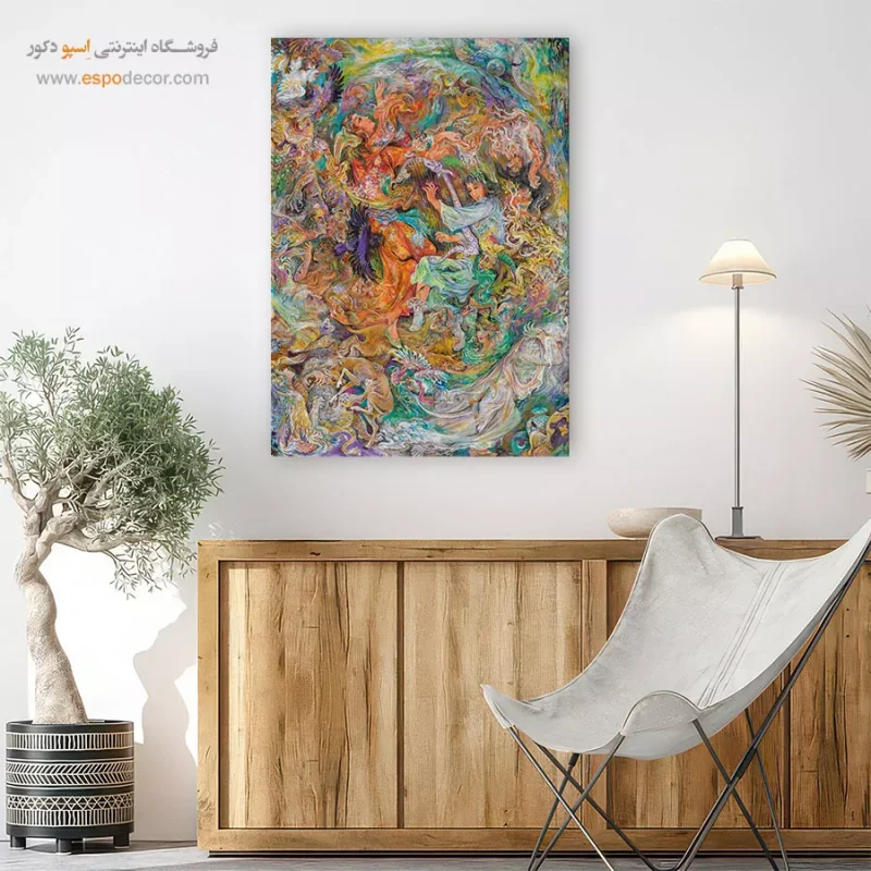 تابلو بوم سرنوشت ها اثر استاد فرشچیان,تابلو
