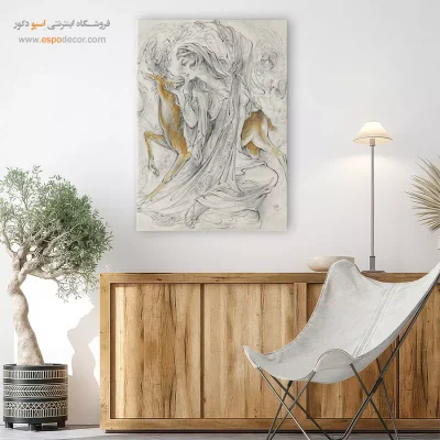 تابلو بوم مطالعه 2 اثر استاد فرشچیان,تابلو