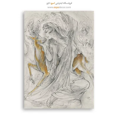 تابلو بوم مطالعه 2 اثر استاد فرشچیان,تابلو