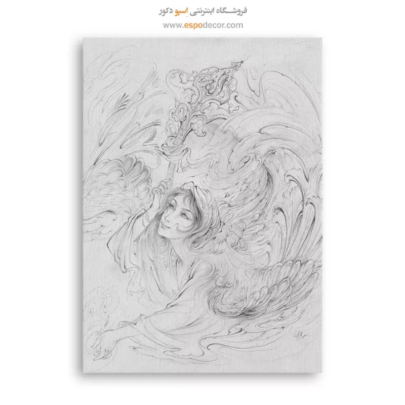 تابلو بوم مطالعه 3 اثر استاد فرشچیان