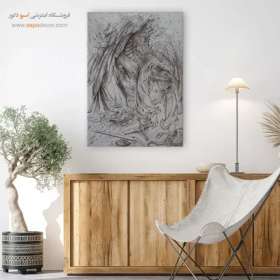 تابلو بوم مطالعه 6 اثر استاد فرشچیان,تابلو