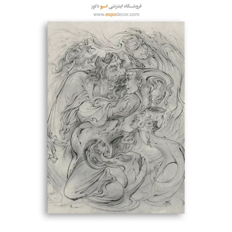 تابلو بوم مطالعه 7 اثر استاد فرشچیان,خرید تابلو