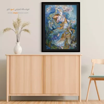 تابلو ماه طلسم شده استاد فرشچیان - ماه طلسم شده – تابلو نقاشی های استاد فرشچیان - اسپو دکور