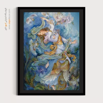 تابلو ماه طلسم شده استاد فرشچیان - ماه طلسم شده – تابلو نقاشی های استاد فرشچیان - اسپو دکور