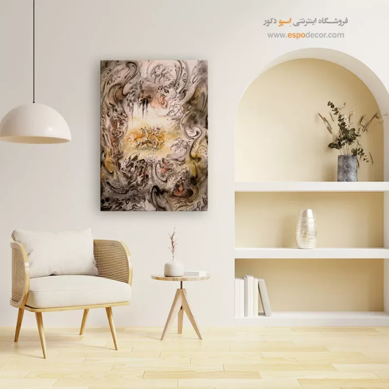 تابلو بوم محاصره شده اثر استاد فرشچیان,خرید تابلو