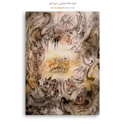 تابلو بوم محاصره شده اثر استاد فرشچیان,خرید تابلو