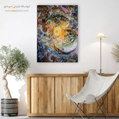 تابلو روایت آفرینش - روایت آفرینش – تابلو نقاشی های استاد فرشچیان - اسپو دکور