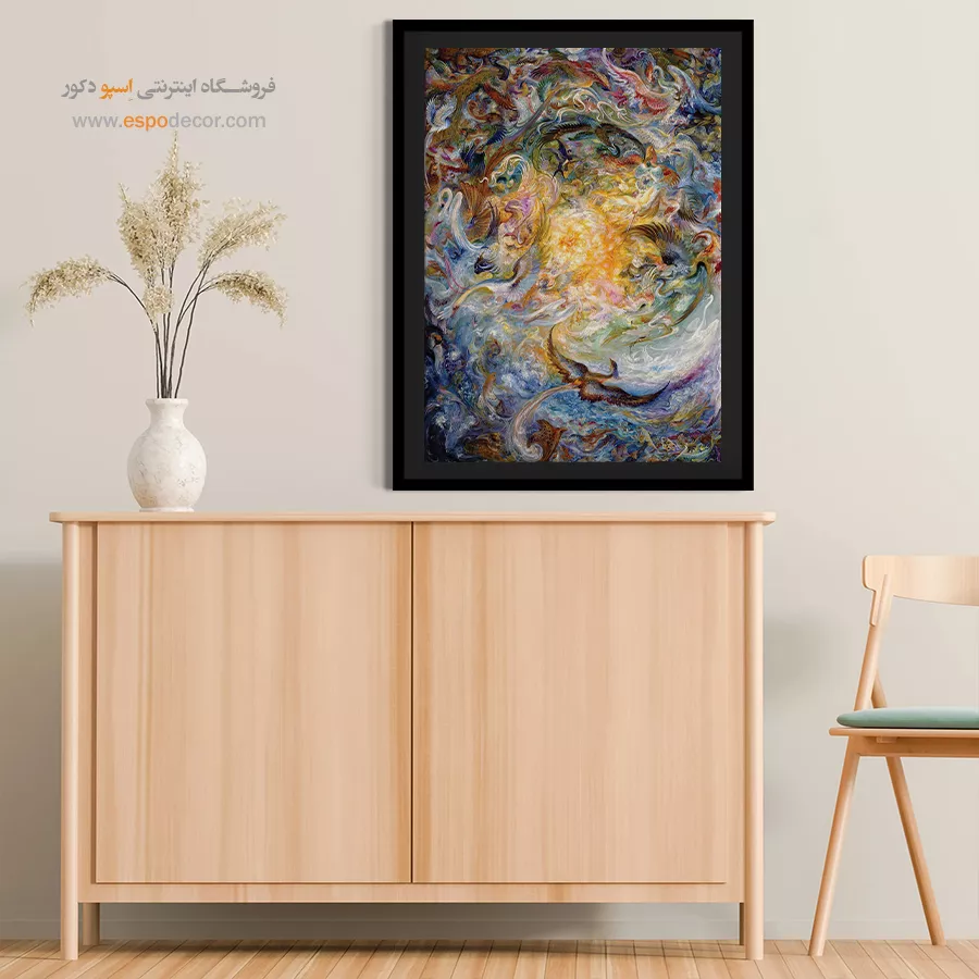 تابلو روایت آفرینش - روایت آفرینش – تابلو نقاشی های استاد فرشچیان - اسپو دکور