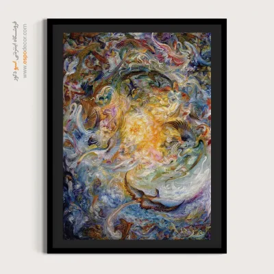 تابلو روایت آفرینش - روایت آفرینش – تابلو نقاشی های استاد فرشچیان - اسپو دکور