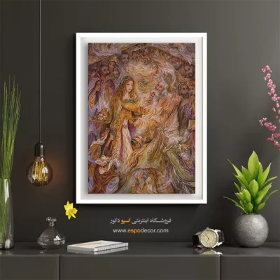 تابلو رنج سعادتمندانه استاد فرشچیان - رنج سعادتمندانه – تابلو نقاشی های استاد فرشچیان - اسپو دکور