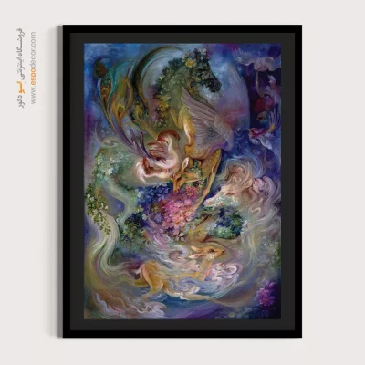 تابلو جهش استاد فرشچیان - جهش – تابلو نقاشی های استاد فرشچیان - اسپو دکور