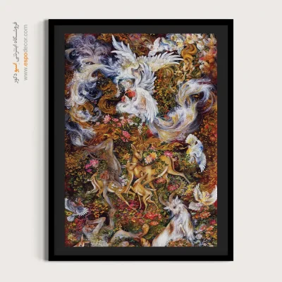 تابلو باغ عدن استاد فرشچیان - باغ عدن – تابلو نقاشی های استاد فرشچیان - اسپو دکور