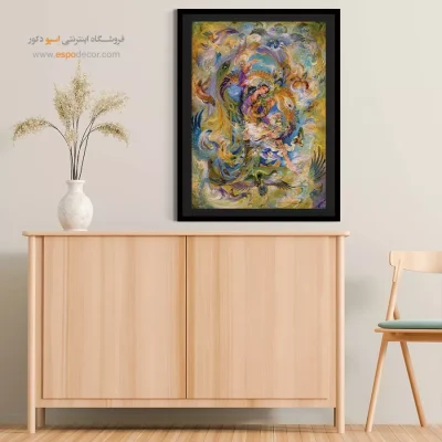 تابلو بهشت روی زمین استاد فرشچیان - بهشت روی زمین – تابلو نقاشی های استاد فرشچیان - اسپو دکور