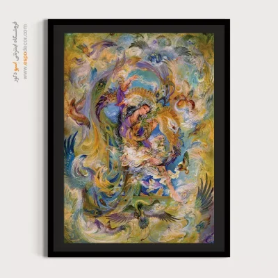 تابلو بهشت روی زمین استاد فرشچیان - بهشت روی زمین – تابلو نقاشی های استاد فرشچیان - اسپو دکور