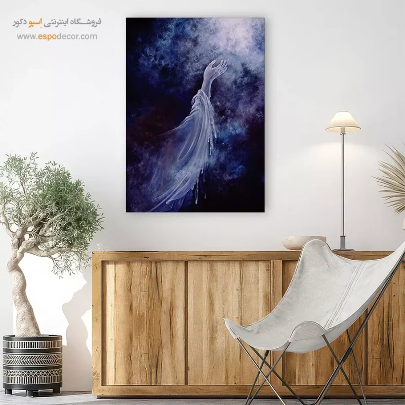 بوم کنواس ای خدا,خرید تابلو
