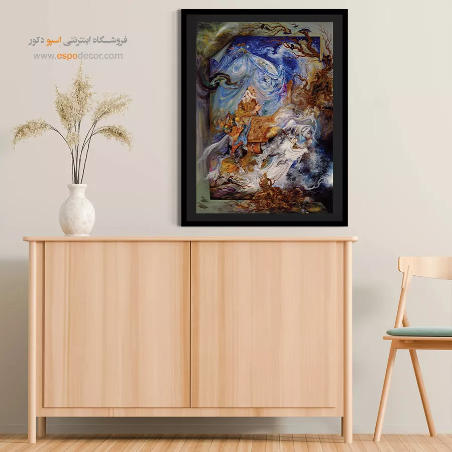 تابلو کاروان زندگی استاد فرشچیان - کاروان زندگی – تابلو نقاشی های استاد فرشچیان - اسپو دکور