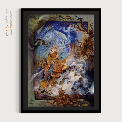 تابلو کاروان زندگی استاد فرشچیان - کاروان زندگی – تابلو نقاشی های استاد فرشچیان - اسپو دکور