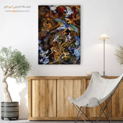 بوم کنواس طبیعت گلوریا,خرید تابلو