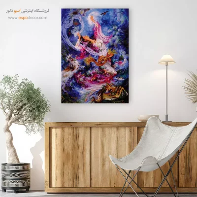 بوم کنواس صبح شکوفایی,تابلو