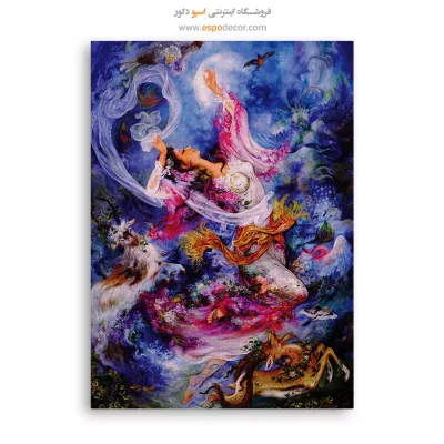 بوم کنواس صبح شکوفایی,تابلو