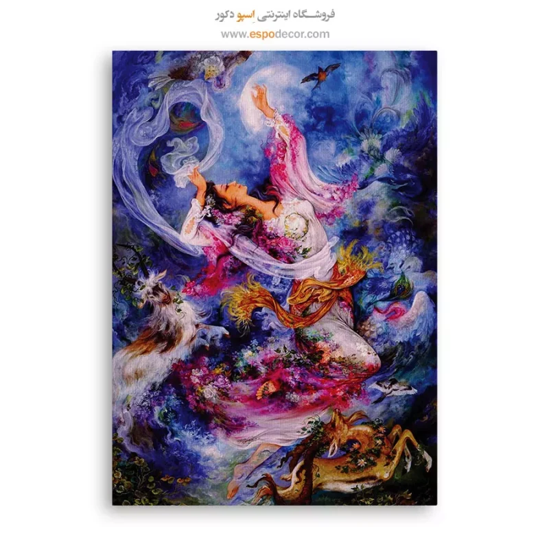 بوم کنواس صبح شکوفایی,تابلو