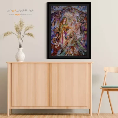 تابلو رنج سعادتمندانه استاد فرشچیان - رنج سعادتمندانه – تابلو نقاشی های استاد فرشچیان - اسپو دکور