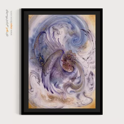 تابلو ترانه ققنوس استاد فرشچیان - ترانه ققنوس – تابلو نقاشی های استاد فرشچیان - اسپو دکور