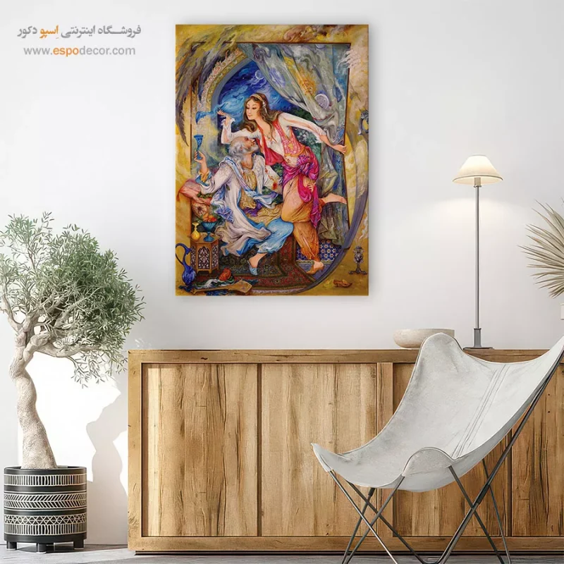 بوم کنواس در دام,تابلو