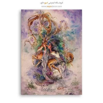 تابلو بوم حسادت اثر استاد فرشچیان,خرید تابلو