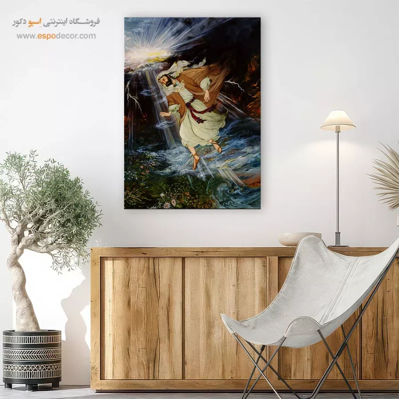 تابلو بوم گلستان شدن آتش اثر استاد فرشچیان,خرید تابلو