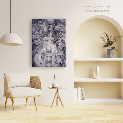 تابلو بوم اجتماع اثر استاد فرشچیان