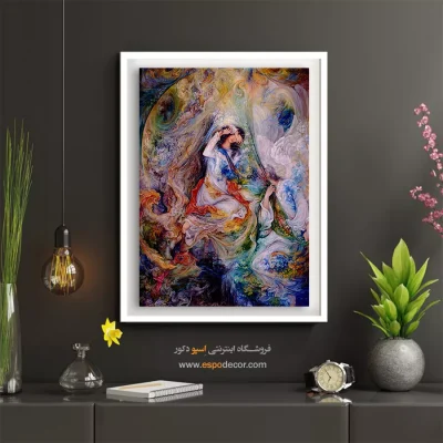 تابلو صفحه هستی استاد فرشچیان،خرید تابلو مینیاتور ایرانی - صفحه هستی – تابلو نقاشی های استاد فرشچیان - اسپو دکور