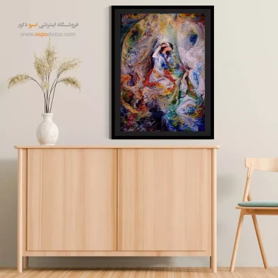 تابلو صفحه هستی استاد فرشچیان،خرید تابلو مینیاتور ایرانی - صفحه هستی – تابلو نقاشی های استاد فرشچیان - اسپو دکور