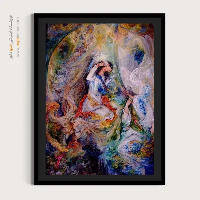 تابلو صفحه هستی استاد فرشچیان،خرید تابلو مینیاتور ایرانی - صفحه هستی – تابلو نقاشی های استاد فرشچیان - اسپو دکور