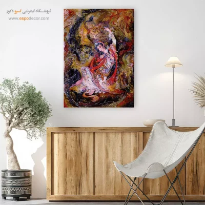 تابلو بوم اشاره به ارواح اثر استاد فرشچیان,تابلو