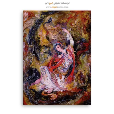 تابلو بوم اشاره به ارواح اثر استاد فرشچیان,تابلو