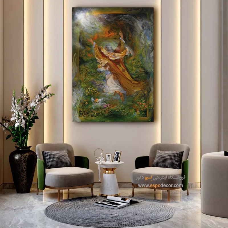 بوم کنواس حضرت ابراهیم (ع),خرید تابلو