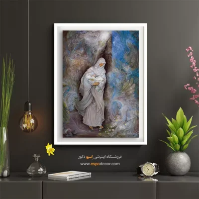 تابلو تولد امام علی (ع) در کعبه استاد فرشچیان - تولد امام علی (ع) در کعبه – تابلو نقاشی های استاد فرشچیان - اسپو دکور