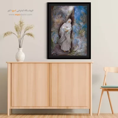 تابلو تولد امام علی (ع) در کعبه استاد فرشچیان - تولد امام علی (ع) در کعبه – تابلو نقاشی های استاد فرشچیان - اسپو دکور