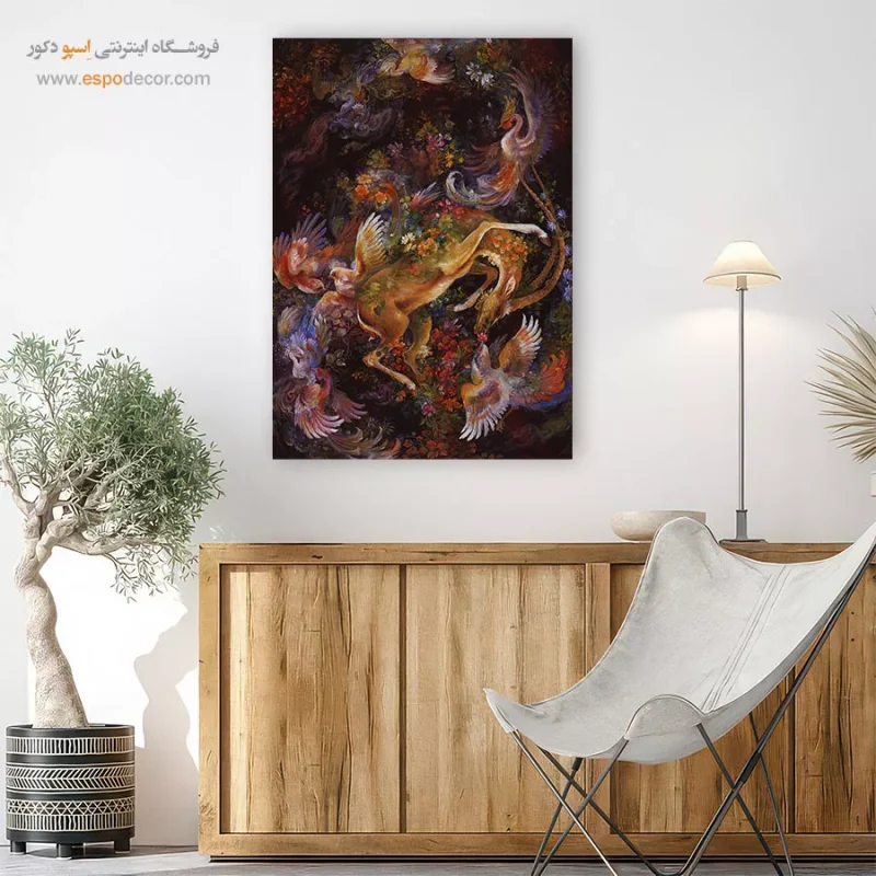 بوم کنواس چشمه شیفتگی,خرید تابلو