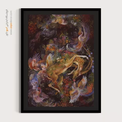 تابلو چشمه شیفتگی استاد فرشچیان - چشمه شیفتگی – تابلو نقاشی های استاد فرشچیان - اسپو دکور