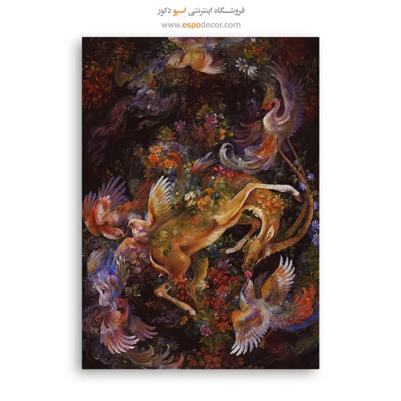 بوم کنواس چشمه شیفتگی,خرید تابلو