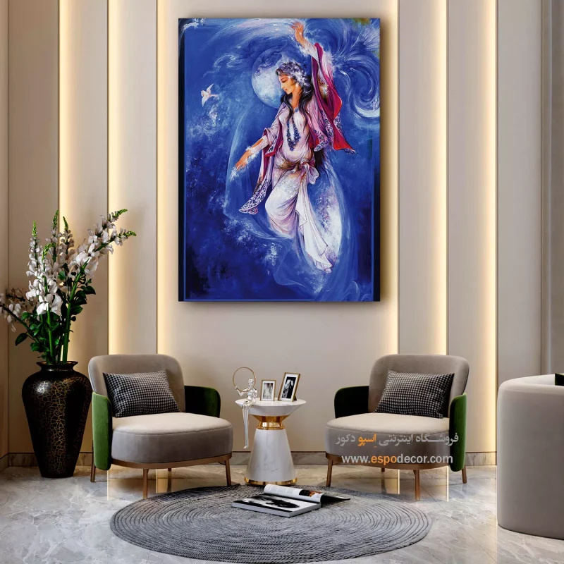 بوم کنواس ستاره رهنما,خرید تابلو