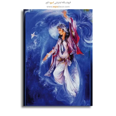 بوم کنواس ستاره رهنما,خرید تابلو