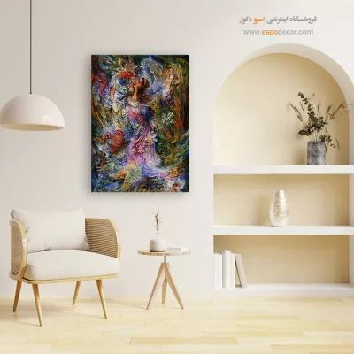 بوم کنواس بهار شاد اثر استاد فرشچیان