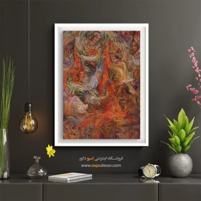 خرید نقاشی ایرانی - بیان عرفان و زیبایی – تابلو نقاشی های استاد فرشچیان - اسپو دکور