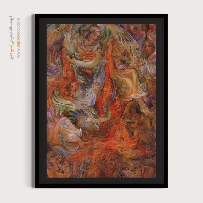 خرید نقاشی ایرانی - بیان عرفان و زیبایی – تابلو نقاشی های استاد فرشچیان - اسپو دکور