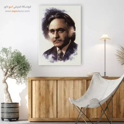 بوم کنواس پرتره محمود فرشچیان