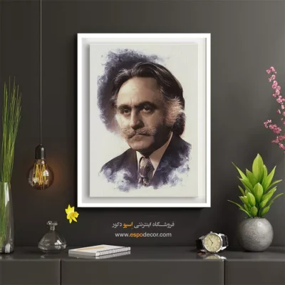 تابلو پرتره محمود فرشچیان - پرتره محمود فرشچیان – تابلو نقاشی های استاد فرشچیان - اسپو دکور