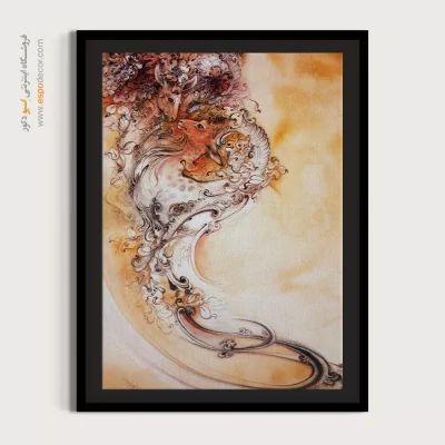 خرید تابلو نقاشان ایرانی - غزال – تابلو نقاشی های استاد فرشچیان - اسپو دکور